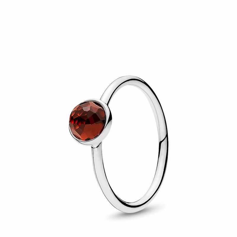 Pandora Australia January Droplet Ring - Sterling Silver | ZPUNDF208